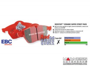 Alfa Romeo 4C Brake Pads - EBC - Rear - Red Stuff